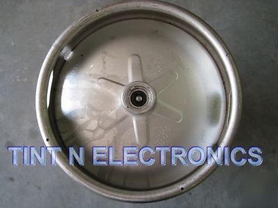 15.5 gallon beer keg stainless steel homebrew bbq