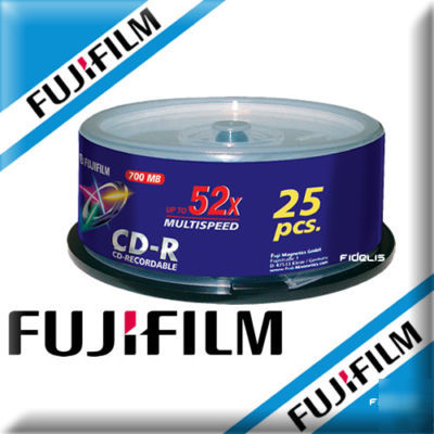 50X fujifilm cdr blank discs cd-r cd spindle fuji 50