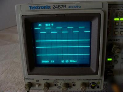 Tektronix 2467B 400 mhz oscilloscope w/manuals 