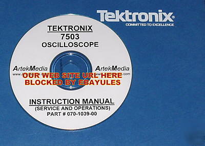 Tektronix 7503 instruction manual