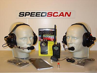 Uniden BC72XLT race scanner intercom headset system 