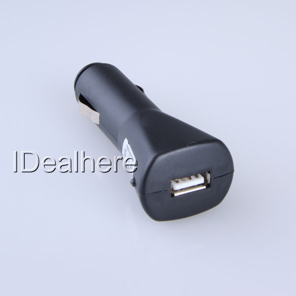 Usb black car charger cigarette lighter adapter auto