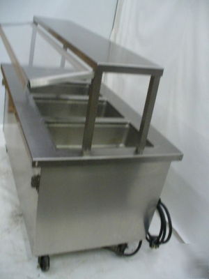 Used delfield 4 well hot steam table sh-4-nv good cond.