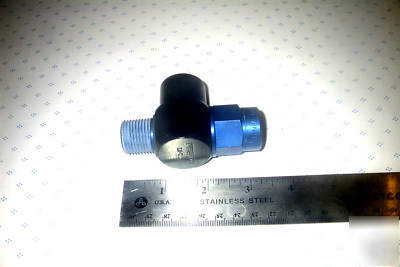 Flow control valve, air, festo, 1/2 npt, anodized alum.