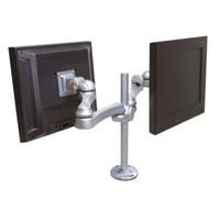 Ise ma 2003 adjustable flat panel two monitor arms