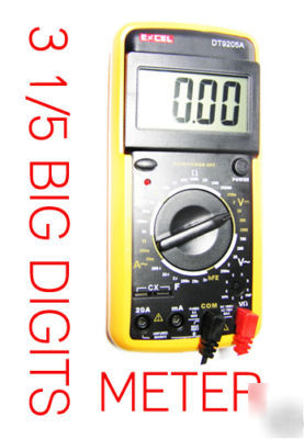 Low price -digit lcd ac dc volt amp ohm cap multimeter 
