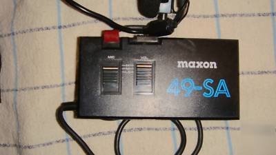 Maxon 49-sa headset communication set wireless used