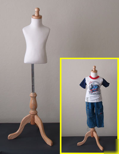 Kids 1-2 years child jersey mannequin dress form w/base
