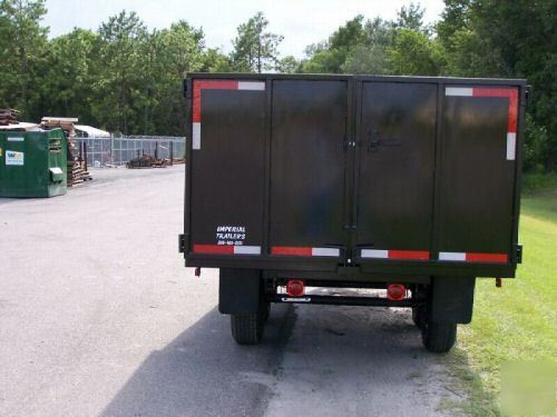 New 7 x 16 all pro dump equipment trailer w ramp