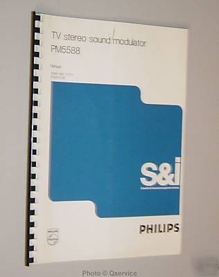Philips PM5588 / pm-5588 original service / oper manual