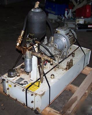 Rexroth mannesmann 5 hp (4 kw) hydraulic unit complete 