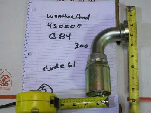Weatherhead 47020E G84 code 61 split flange hose end