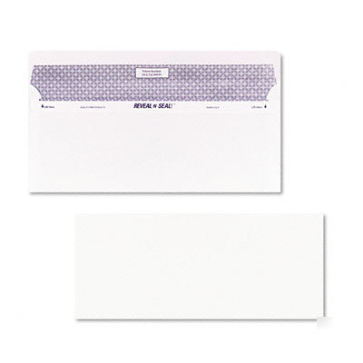 Reveal-n-seal busines envelpe contemp #10 white 500/box
