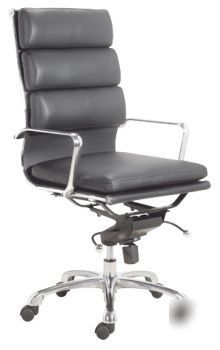 Set-6 high back soft pad director office chair black
