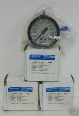 Ashcroft stainless steel pressure gauges 25W3000HL lot