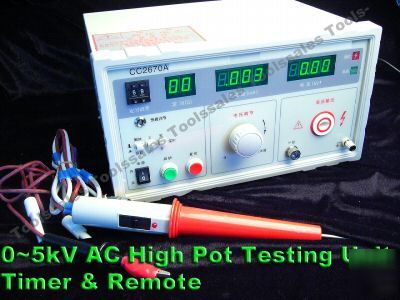 New 5KV ac transformer winding high voltage pot tester