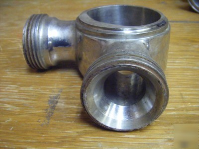 Tri-clover stainless valve or pipe connection piece