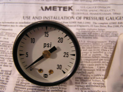Mil-spec surplus: lot of 12 ametek 30PSI pressure gauge