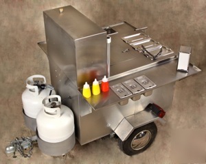 New 2010 model neptune towable hot dog cart
