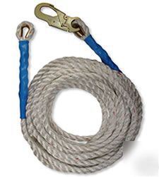 Fall arrest vertical lifeline 50' rope #12666