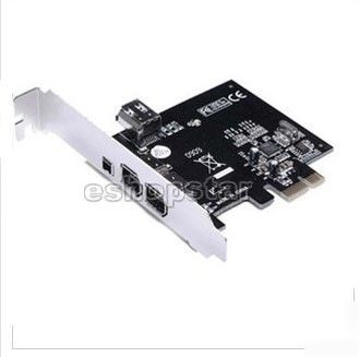 4-port ieee-1394 firewire dv video pc pci card & cable