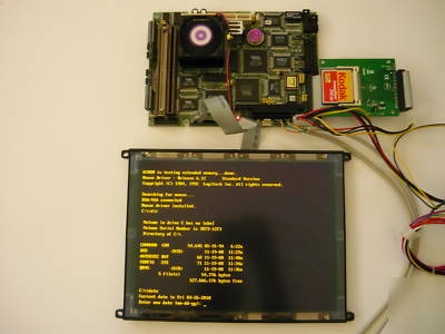 Embedded computer with lcd