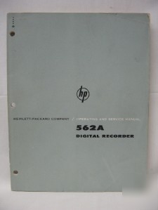 Hp 562A operating & service manual hewlett packard