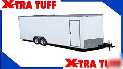 New 2010 8.5X24 8.5 x 24 enclosed cargo trailer v nose