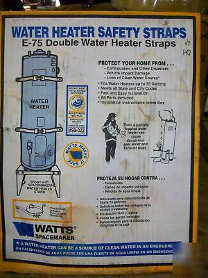 New water heater straps ~ watts spacemaker e-75 - 