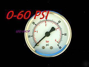 50MM 0-60 psi pressure gauge rear entry air and oil