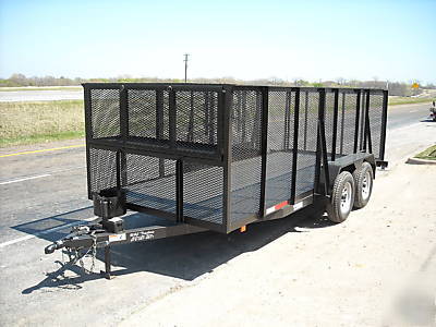 New 76X16 16FT 16' cargo atv utility landscape trailer 
