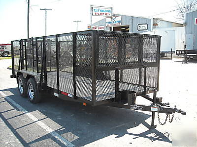 New 76X16 16FT 16' cargo atv utility landscape trailer 