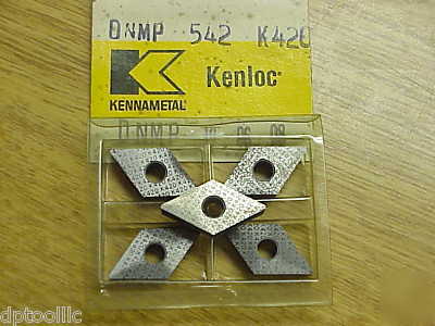 5PC dnmp-542 gr K420 kennametal carbide inserts