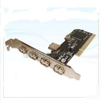 5PORT usb 2.0 pci hub adapter card nec high speed 480MB