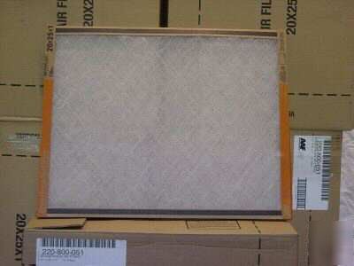 20X25X1 air filter fiberglass throw away aaf