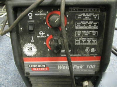 Lincoln welder weld -pak 100