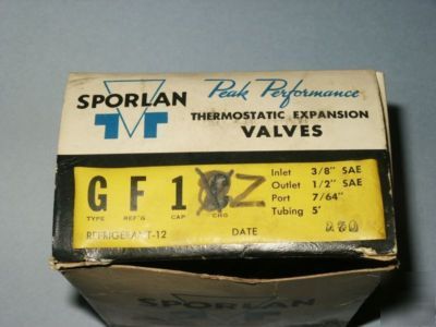 Sporlan thermostatic expansion valve gf-1Z 