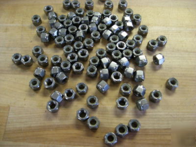 Stainless nyloc nuts type 316 3/8-16 lot of 100 $24.99