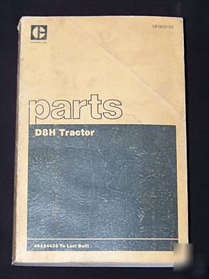 Caterpillar D8H tractor dozer bulldozer parts manual 