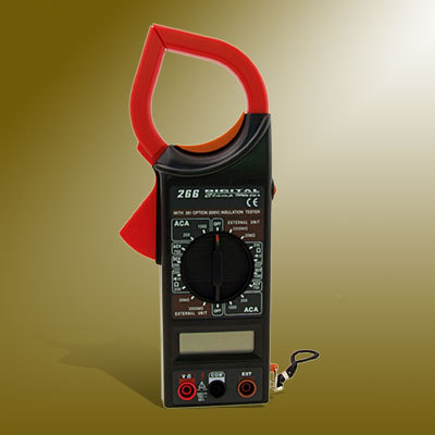 Clamp on digital multimeter lcd meter amp test tester