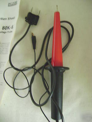 Fluke 80K-6 hv high voltage probe 6KV for multimeter