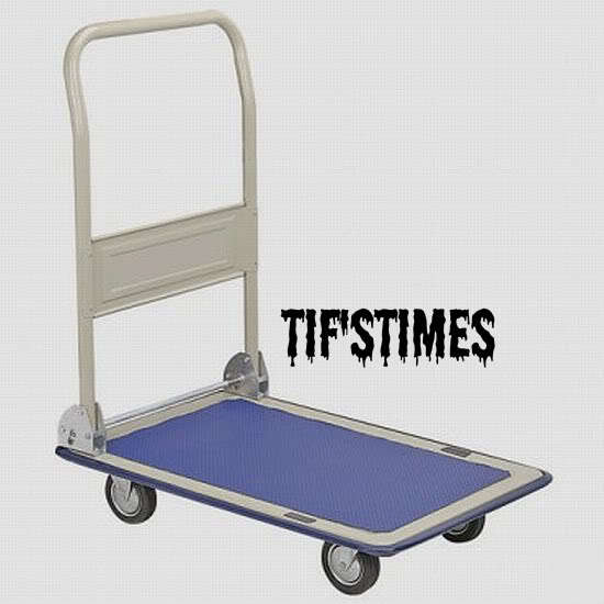 New folding handle flat platform hand cart truck dolly 