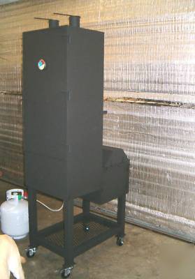 Vertical bbq smoker and grill by boarsmoke cookers