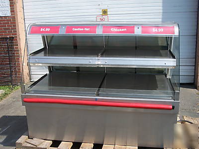 6' display food warmer merchandiser 220V, 2 shelves, a+