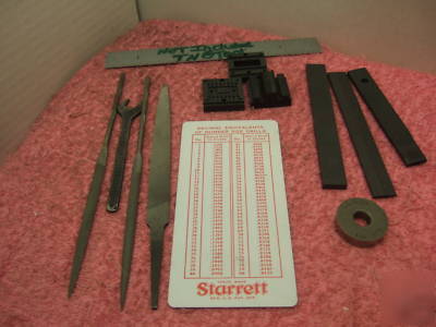 Files electrodes starrett disc moore machinist vintage