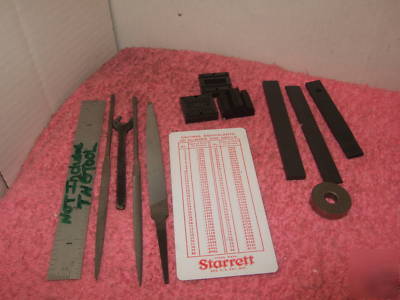 Files electrodes starrett disc moore machinist vintage