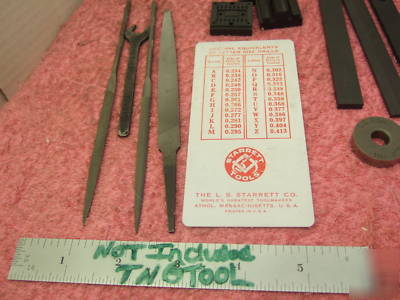 Files electrodes starrett disc moore machinist vintage