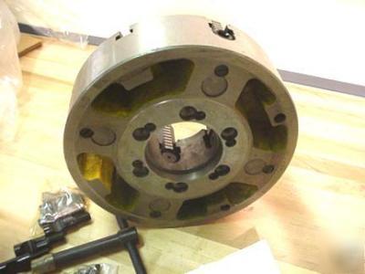 Independent 4 jaw steel lathe chuck 12