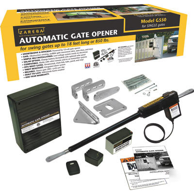 Zareba systems automatic gate opener single gate