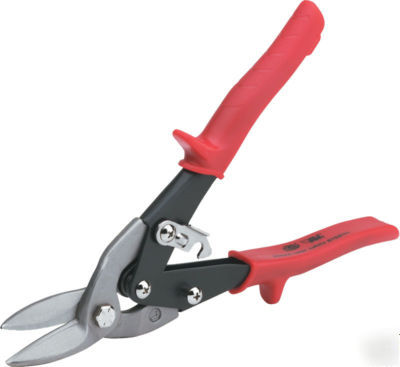 Malco AV1 left cut aviation snips - red